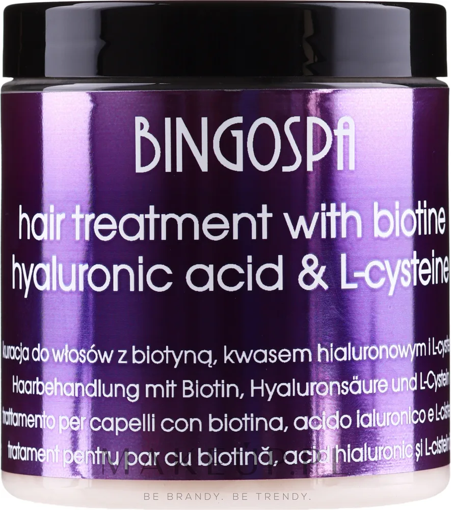 Маска для волос BingoSpa с марокканской глиной гассул, для окрашенных и нормальных, очищение и упругость, 250 г