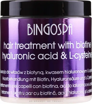 Маска для волос BingoSpa с марокканской глиной гассул, для окрашенных и нормальных, очищение и упругость, 250 г