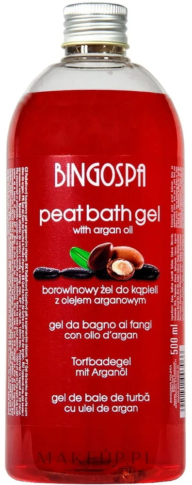 Гель для душа BingoSpa Mud Shower Gel торфяной с аргановым маслом, 500 мл