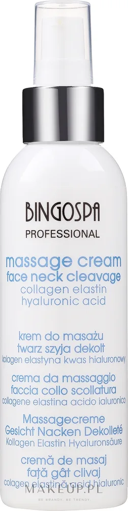 Крем для массажа лица BingoSpa Artline с коллагеном и гиалуроновой кислотой 150 г