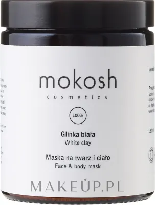 Маска для лица и тела Mokosh Cosmetics белая глина увлажняющая 180 мл