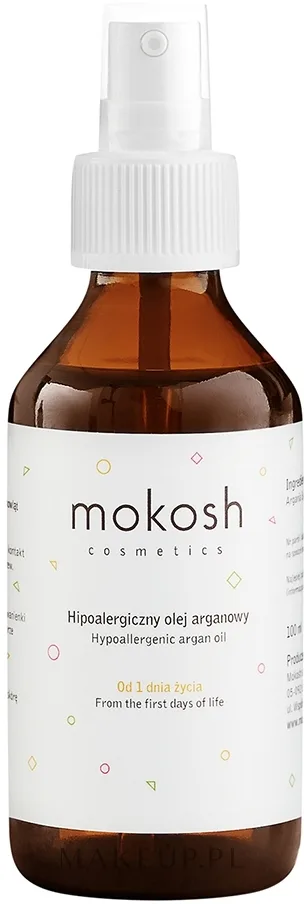 Аргановое масло Mokosh Cosmetics для детей гипоаллергенное 100% 100 мл