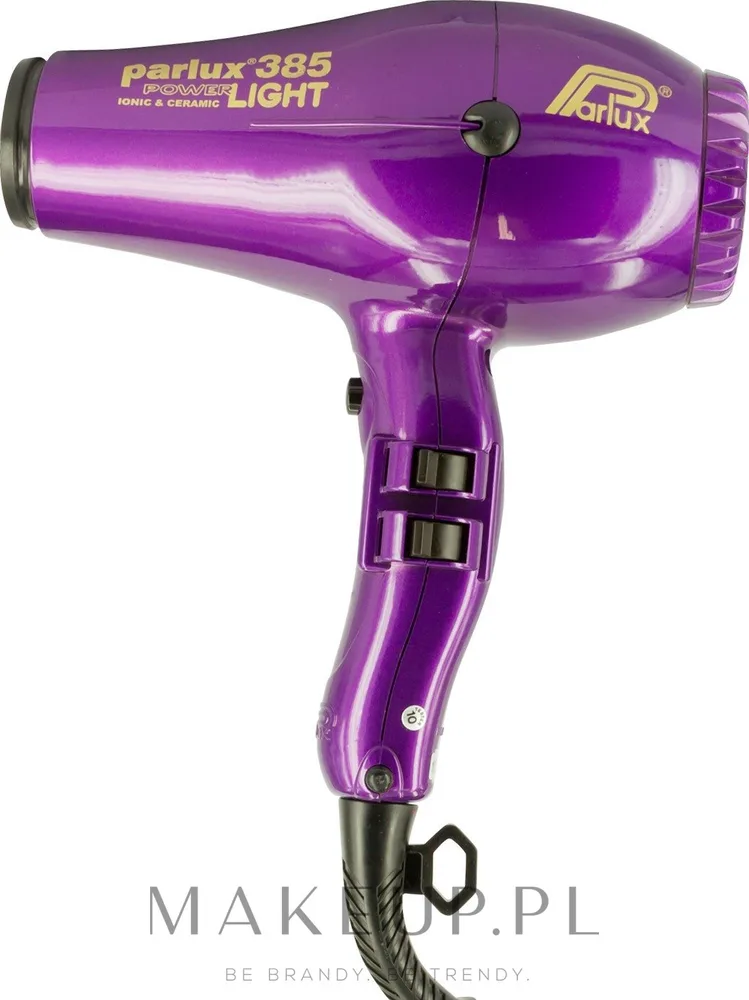 Фен для волос Parlux 385 Powerlight Ionic & Ceramic Violet 2150 Вт, 4 температуры, 2 насадки