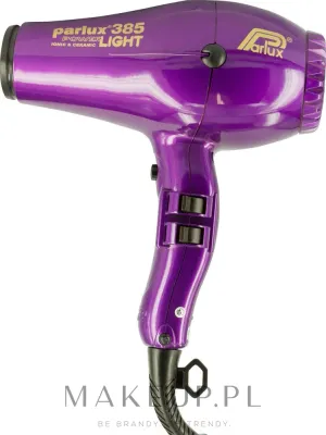 Фен для волос Parlux 385 Powerlight Ionic & Ceramic Violet 2150 Вт, 4 температуры, 2 насадки