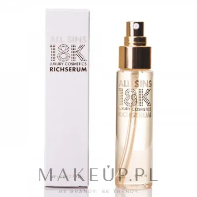 Разглаживающая сыворотка для волос с золотом All Sins 18K Richserum Serum, 60 мл