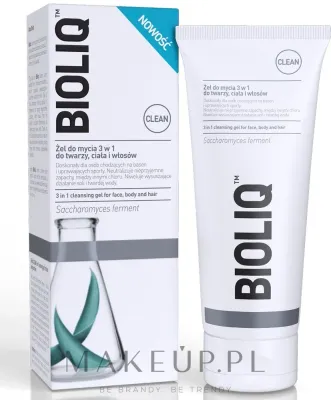 Гель для умывания 3 в 1 Bioliq Clean Cleansing Gel для лица, тела и волос, 180 мл