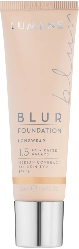 Тональная основа Lumene Longwear Blur разглаживающая SPF 15, 30 мл, оттенок 0.5 - Fair Nude
