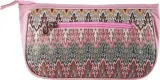 Косметичка Top Choice Boho 94156 с цветочным узором, розовая, 22 см — фото 2