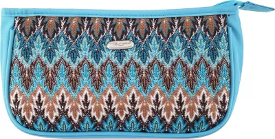 Косметичка Top Choice Boho 94156 с тремя отделениями, голубая