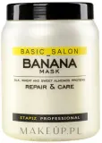 Маска для волос Stapiz Basic Salon Банан регенерирующая, для повреждённых, с протеинами пшеницы, миндаля и шёлка, 1000 мл — фото 1