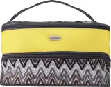 Косметичка Top Choice ZigZags 94019 на две молнии, желто-коричневая — фото 1