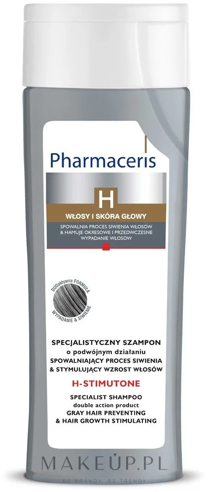 Специализированный шампунь против седины с нарингенином и кофеином Pharmaceris, 250 мл