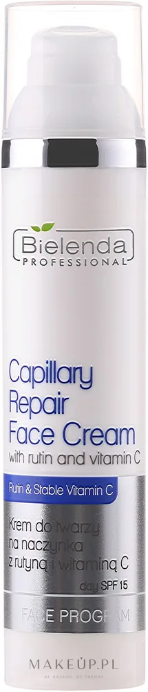 Крем для лица Bielenda Professional Capilary Repair с рутином и витамином C SPF 15 100 мл