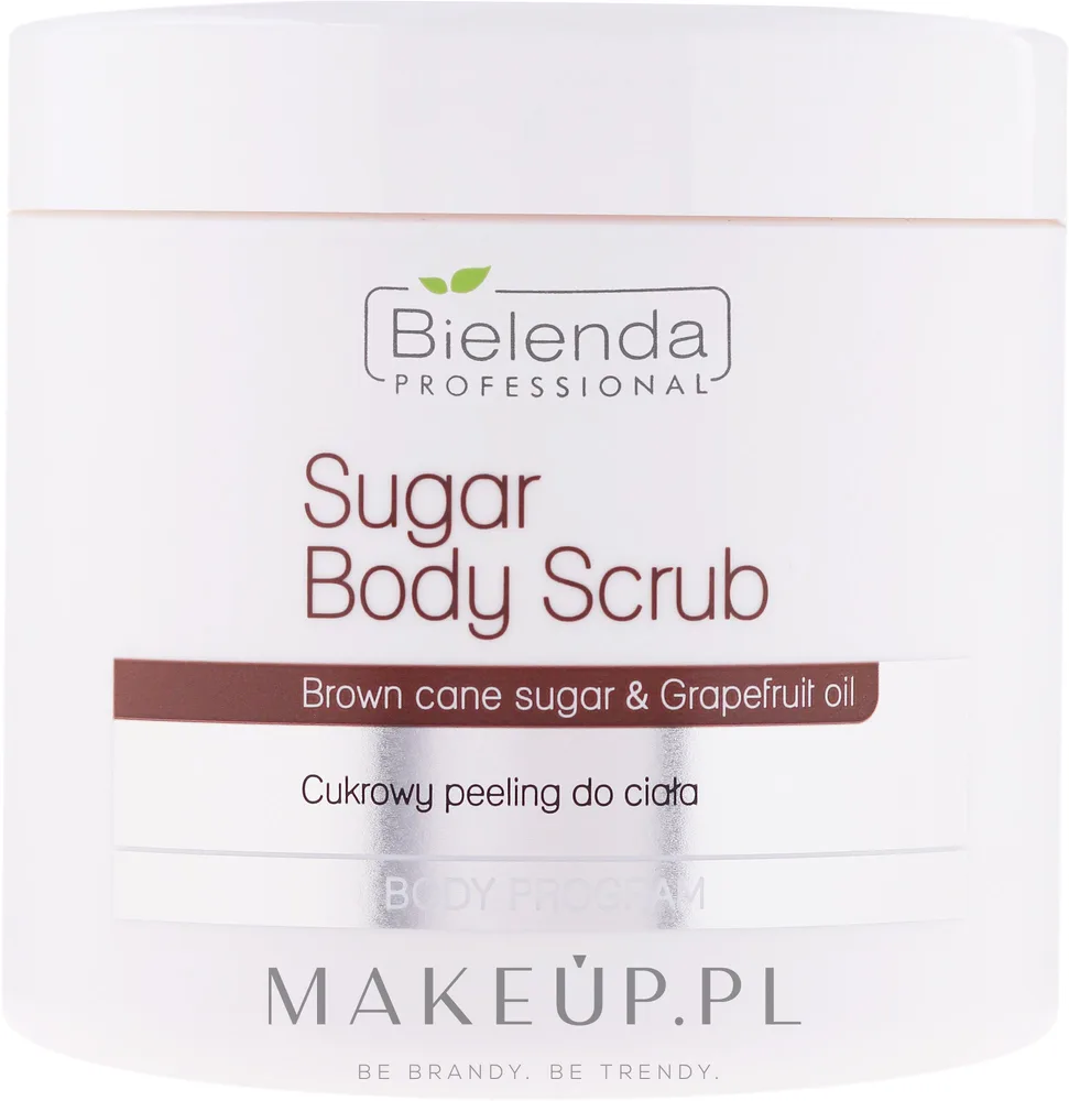Сахарный скраб для тела Bielenda Professional Body Program с грейпфрутовым маслом, 600 г