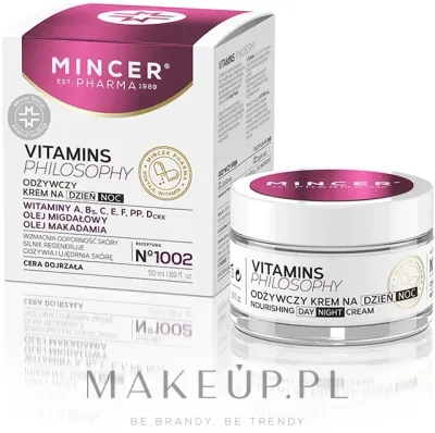 Крем для лица Mincer Pharma Vitamins Philosophy 1002 питательный день и ночь 50 мл