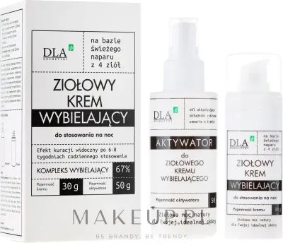 Набор DLA Whitening Night Complex ночной крем и активатор с коноплей и миндальной кислотой 30+50 г