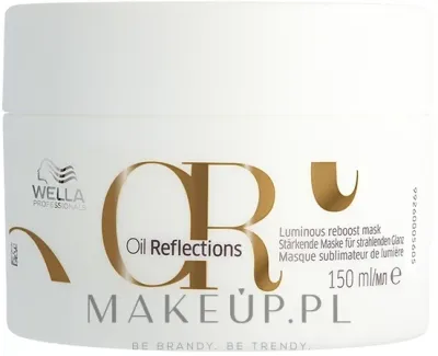 Маска для волос Wella Professionals Oil Reflections Reboost для блеска, для тусклых сухих волос, масло камелии, зелёный чай, 150 мл