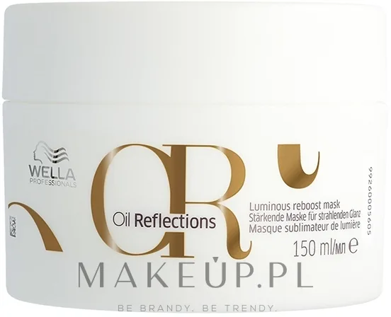 Маска для волос Wella Professionals Oil Reflections Reboost для блеска, для тусклых сухих волос, масло камелии, зелёный чай, 150 мл
