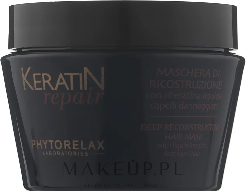 Phytorelax Laboratories Phytorelax Laboratories Keratina Deep Reconstructor Mask - Маска для волос Phytorelax Keratina Deep Reconstructor восстанавливающая, для повреждённых волос, кератин, масло бабассу, 250 мл