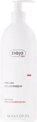 Ziaja Pro очищающее молочко для зрелой кожи с экстрактом клевера пантенолом и витамином E 500 мл