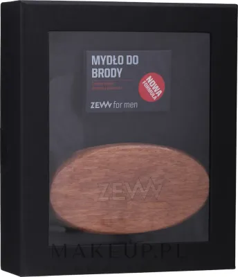 Набор для бороды Zew for men мыло и щетка с алоэ манго и углем 85 мл