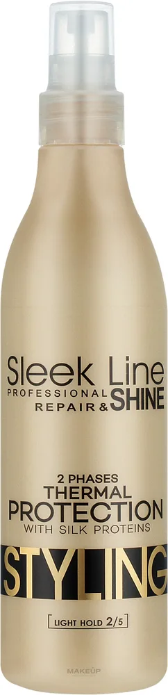 Двухфазный спрей Stapiz Sleek Line Repair для выпрямления волос с шёлком и липой, 300 мл