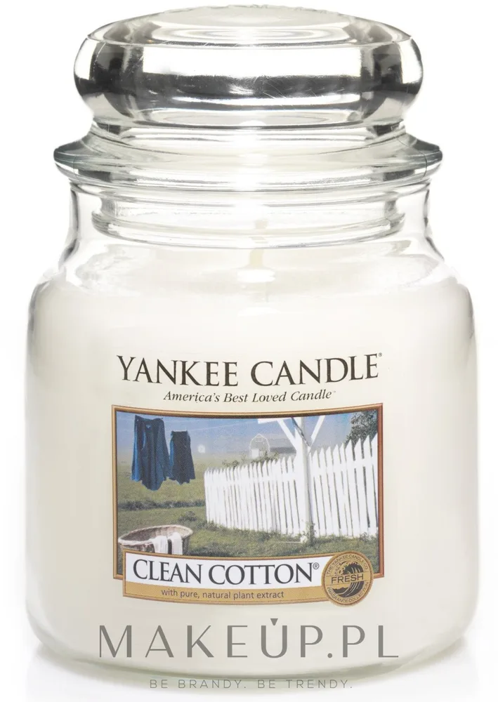 Yankee Candle Yankee Candle Clean Cotton - Ароматическая свеча Clean Cotton, 623 г