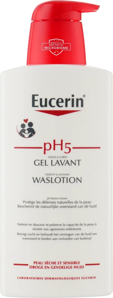 Очищающий лосьон для чувствительной кожи тела Eucerin pH5 WashLotion