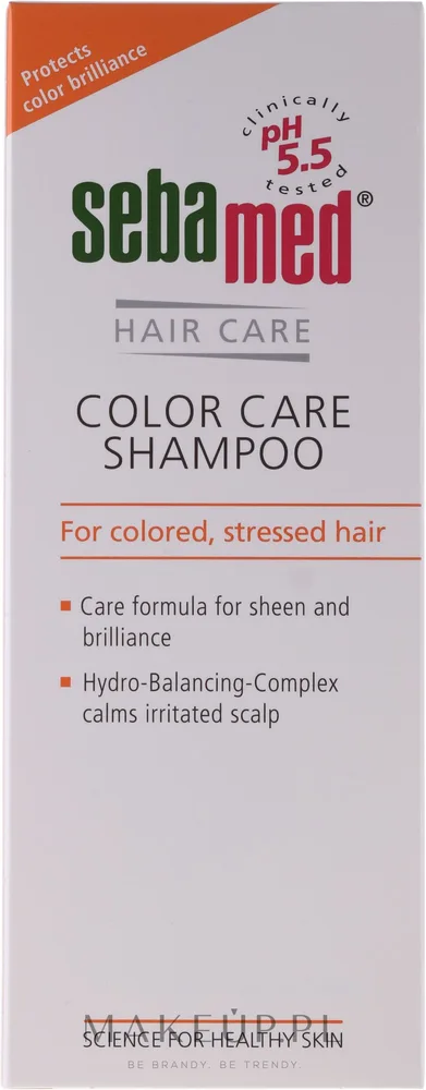Шампунь для окрашенных волос с протеином пшеницы и UV-фильтром Sebamed Colour Care, 200 мл