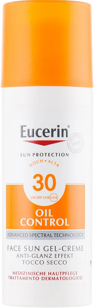 Гель-крем солнцезащитный Eucerin Sun Oil Control для жирной кожи SPF 30 50 мл