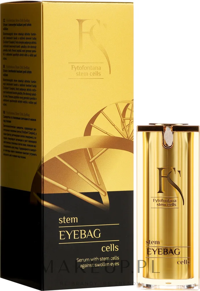 Сыворотка для области вокруг глаз Fytofontana Stem Cells Eye Bag с пептидами растительными экстрактами и пантенолом для зрелой кожи 15 мл