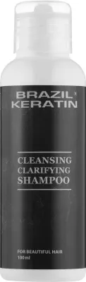Глубоко очищающий шампунь с пантенолом и лецитином Brazil Keratin Clarifying, 300 мл