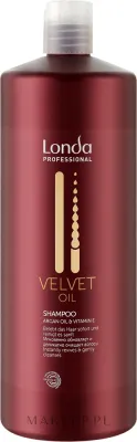 Шампунь с аргановым маслом, глицерином и витамином E Londa Professional Velvet Oil