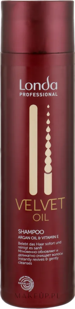 Шампунь с аргановым маслом, глицерином и витамином E Londa Professional Velvet Oil