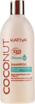 Восстанавливающий шампунь Kativa Coconut Reconstruction & Shine, 500 мл