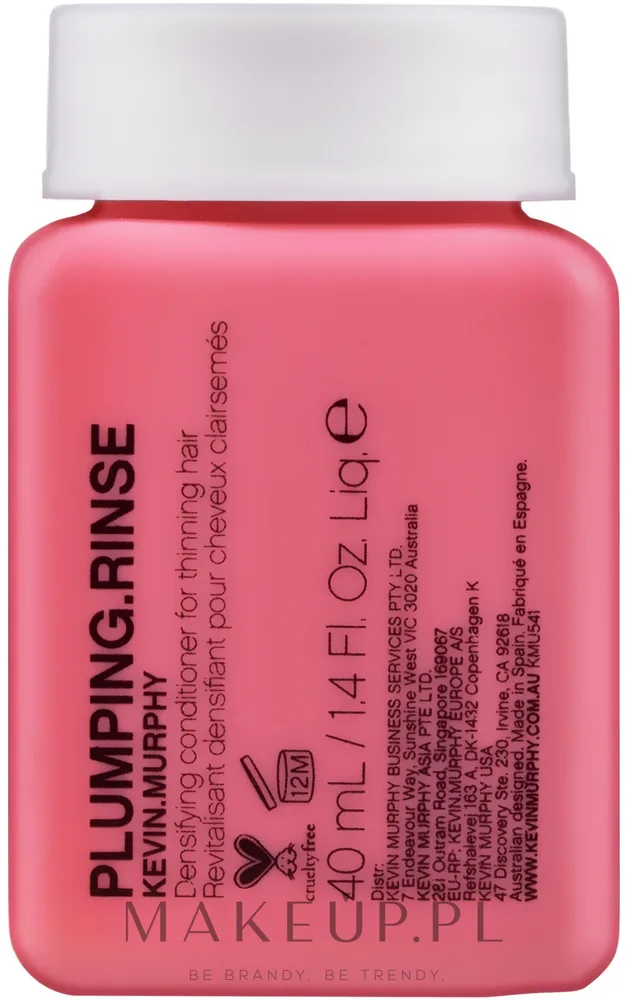 Кондиционер для объёма и уплотнения волос Kevin.Murphy Plumping.Rinse Densifying Conditioner с биотином, 40–
