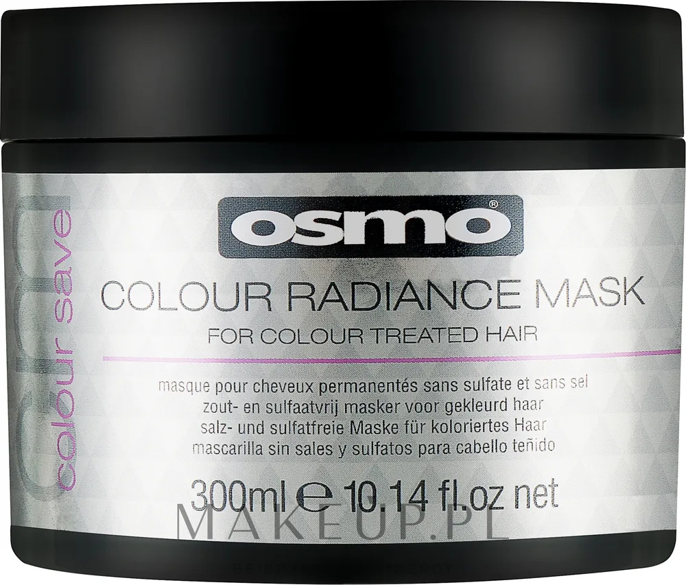 Маска для волос Osmo Colour Save Radiance для окрашенных волос, защита и сияние цвета, льняное масло, УФ-фильтр, 100 мл