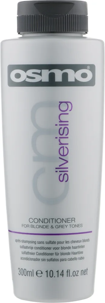 Тонирующий кондиционер против жёлтых оттенков Osmo Silverising Conditioner for Blonde & Grey Tones, 1000 мл