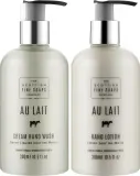 Набор для рук Scottish Fine Soaps Au Lait жидкое мыло и лосьон с молоком и алоэ 2x300 мл — фото 3