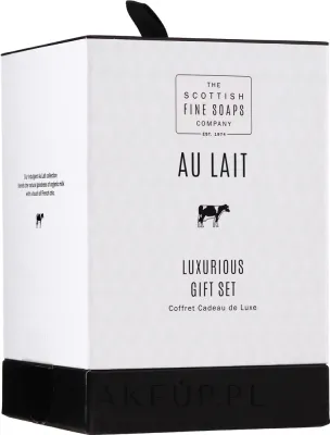 Набор Scottish Fine Soaps Au Lait Luxurious крем для тела душа рук и мыло с молоком 3x75 мл + 40 мл