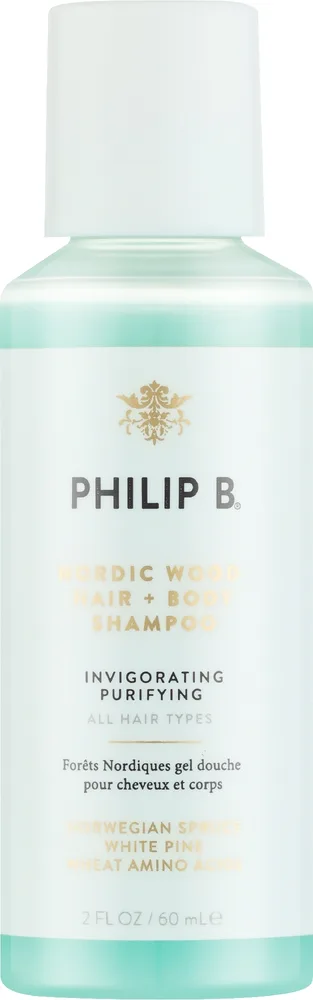 Гель для тела и шампунь 2 в 1 с еловым экстрактом и кератином Philip B Nordic Wood, 350 мл