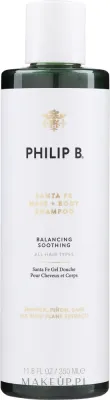 Балансирующий шампунь с 10% растительных экстрактов Philip B Santa Fe Hair + Body, 350 мл