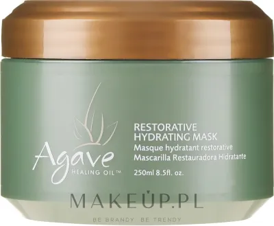 Маска для волос Agave Healing Oil восстанавливающая увлажняющая, для сухих повреждённых волос, экстракт агавы, масла, протеины, 250 мл