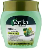 Маска для волос Dabur Vatika Wild Cactus глубоко питательная, для слабых ломких волос, экстракт кактуса, кокос, чеснок, 500 г — фото 1