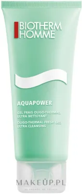 Очищающий термальный гель для лица Biotherm Homme Aquapower с глицерином для мужчин 125 мл