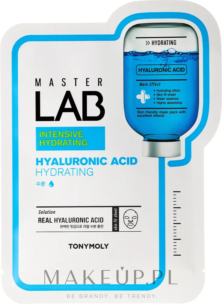 Тканевая маска для лица Tony Moly Master Lab с гиалуроновой кислотой увлажняющая 19 г