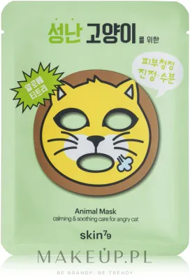 Тканевая маска для лица Skin79 Animal Mask Angry Cat увлажняющая с алоэ 23 г
