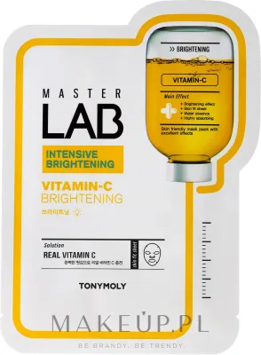 Тканевая маска для лица Tony Moly Master Lab с витамином C осветляющая 19 г