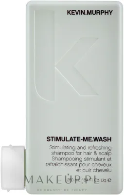 Шампунь для мужчин Kevin.Murphy Stimulate-Me.Wash с камфорой, мятой и перцем, стимулирующий, 250 мл