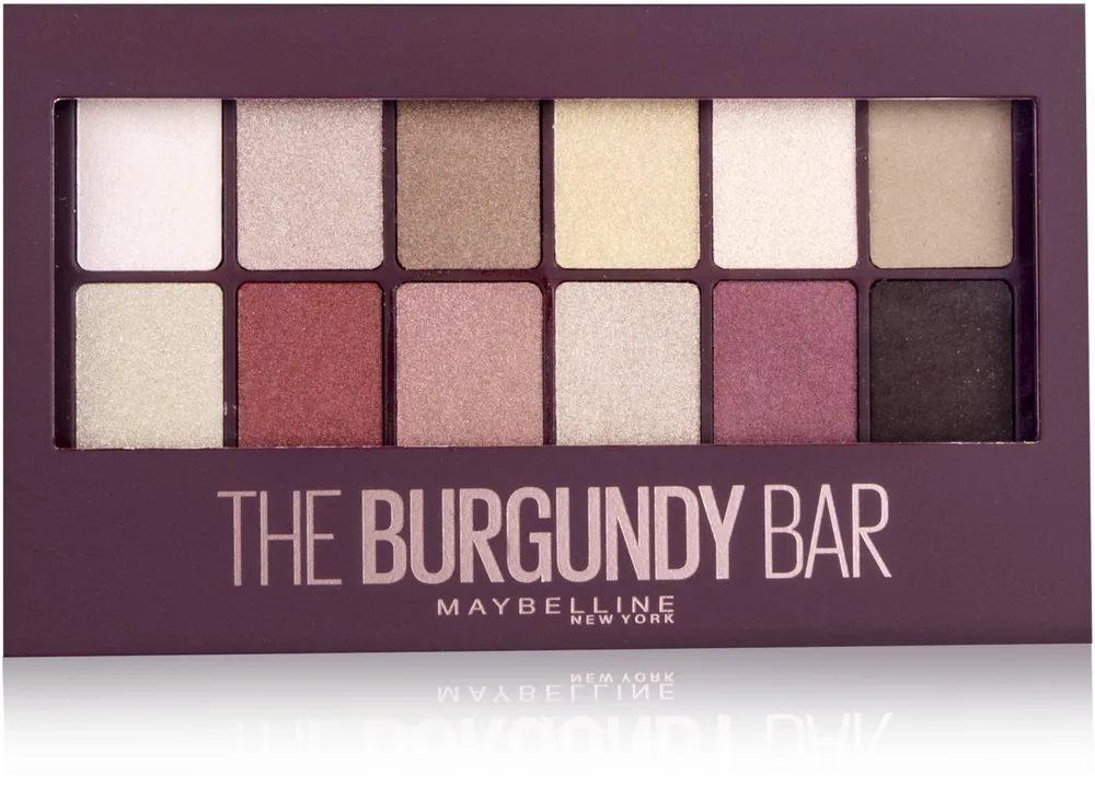 Палетка теней для век Maybelline New York The Burgundy Bar Palette